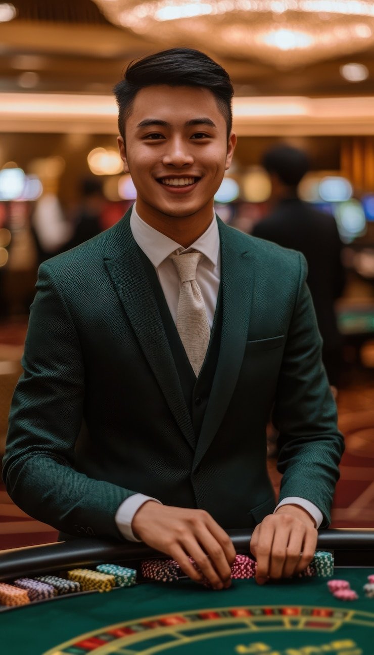 Mobile live dealer table on a smartphone